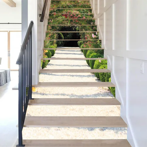 Miniatura 23 de artfanke - 13 adhesivos de vinilo 3D de otoño con bosque de arces para pelar y pegar en escaleras - adhesivos autoadhesivos para escaleras - a560