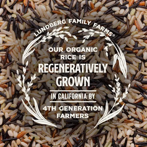 Miniatura 7 de Lundberg Arroz orgánico regenerativo certificado silvestre – Variedades marrón, rojo y negro, 32 onzas