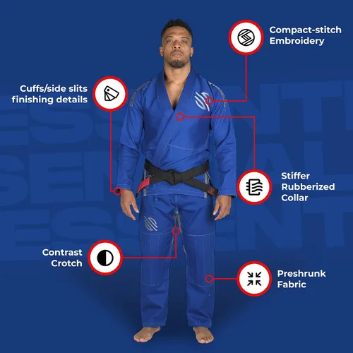 Miniatura 32 de Sanabul Essentials V.2 Ultra Light BJJ Jiu Jitsu Gi (ver guía especial de tallas)