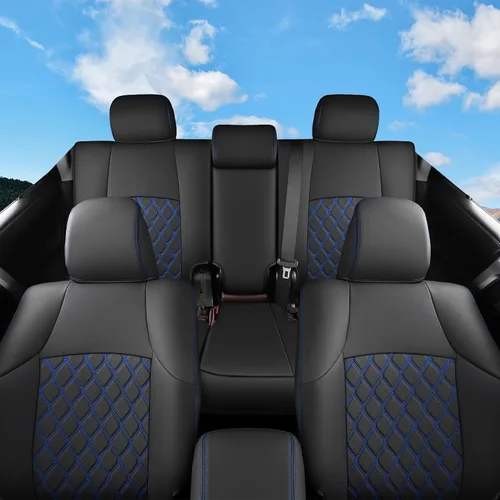 Miniatura 8 de Fundas de asiento Huidasource para Toyota 4Runner 2011-2024, juego completo de fundas de asiento de cuero para 4Runner de 3 filas, fundas de asiento