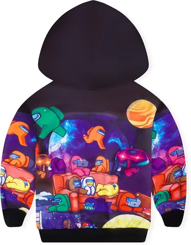 Miniatura 2 de Sudadera con capucha con estampado de juego para niños, suéter para niños de 5 a 10 años