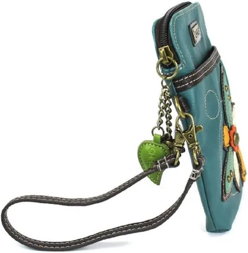 Miniatura 5 de CHALA Bolso cruzado para teléfono celular, piel sintética, lona multicolor con correa ajustable