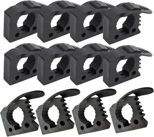 Miniatura 7 de Kit de Abrazadera de Liberación Rápida de Goma 1-1/5"~1-1/2" de Diámetro, Organizador de Herramientas para RV, Furgonetas, UTV, Accesorios para Negro