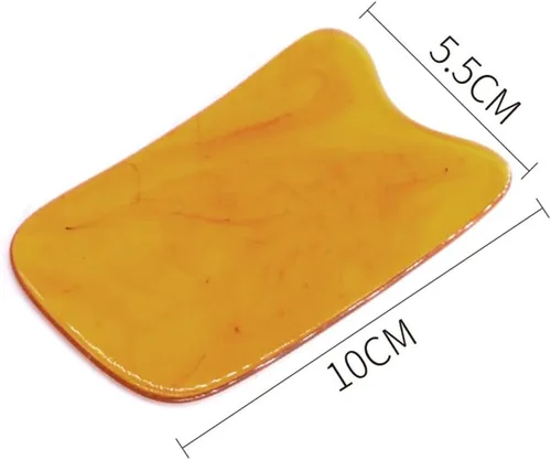 Miniatura 5 de HEALLILY Juego de 5 tablas de raspado de cera de abeja natural para herramienta de masaje Gua Sha en la cara, cuello, espalda, hombro, pierna, pie
