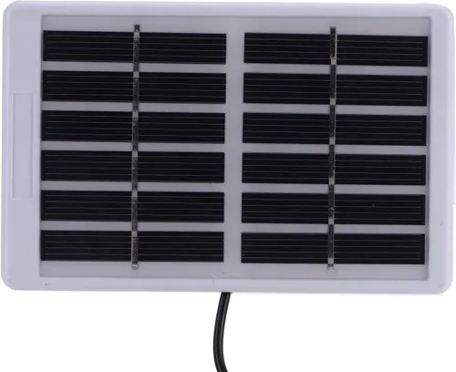 Miniatura 9 de TOPINCN Mini panel solar de 1.2W 6V, cargador solar USB con puerto micro USB, silicio policristalino, alta eficiencia, negro