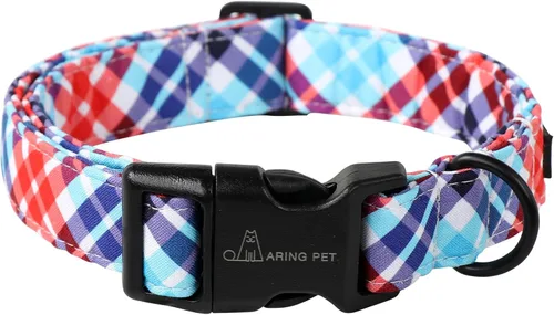 Miniatura 40 de Aring Pet Collar de algodón, ligero y ajustable, con hebilla de liberación rápida, para perros pequeños, medianos y grandes, otoño, hoja de arce