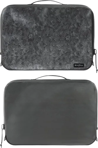 Miniatura 2 de Nite Ize RunOff Cubo de embalaje impermeable, cubo de embalaje impermeable para viajes, bolsa de viaje seca con compresión, carbón, grande