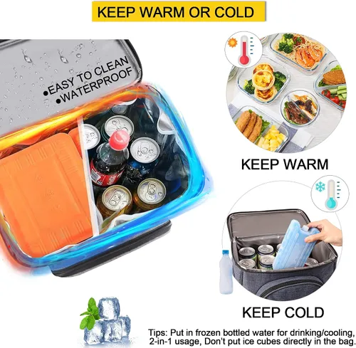 Miniatura 7 de Vogano Mochila de pícnic y accesorios - Juego de pícnic para 2 personas con 2 compartimentos aislados de refrigeración, manta ligera y juego