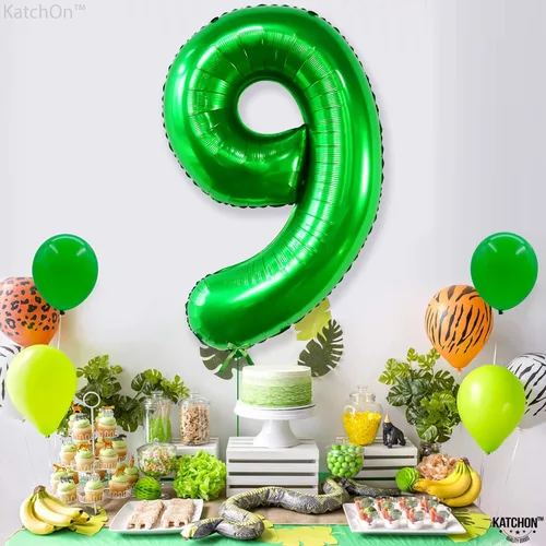 Miniatura 565 de KatchOn, Globo grande azul número 2 de 40 pulgadas Decoraciones de cumpleaños de Baby Shark para niño de 2 años Globo azul número 2 Globo