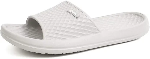 Miniatura 13 de FUNKYMONKEY - Sandalias de baño para mujer, sandalias para el interior del hogar, playa, antideslizantes