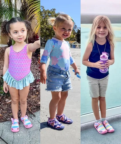 Miniatura 2 de STQ - Zapatos acuáticos para niños y niñas, de secado rápido, sin cordones, sandalias para la playa, para nadar, para la alberca, para bebés y niños