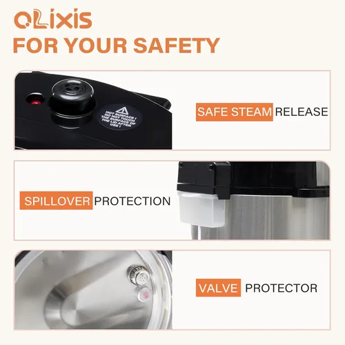 Miniatura 6 de OLIXIS Olla a presión eléctrica 12 en 1 de 6 cuartos de galón, olla multicocina de acero inoxidable, olla arrocera, vaporera, yogur, olla de cocción