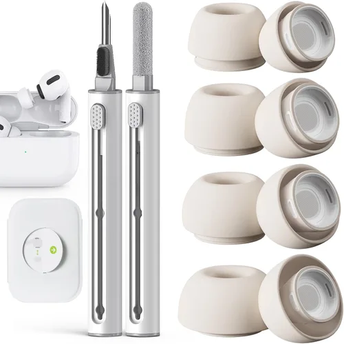 Miniatura 16 de Pohgelan Compatible con AirPods Pro de 2ª/1ª Generación Puntas de Repuesto para Auriculares, con Orificio de Reducción de Ruido y Pantalla