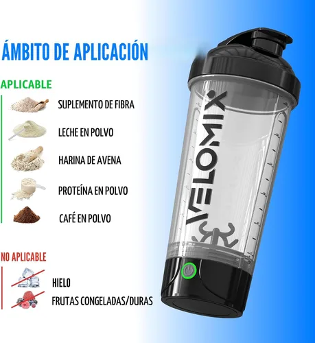 Miniatura 9 de VELOMIX Botella agitadora de proteínas eléctrica - 24 oz Recargable USB-C Vasos agitadores a prueba de fugas para batidos de proteínas