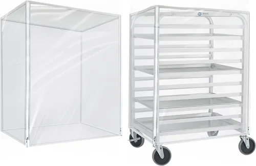 Miniatura 13 de BIEAMA Estante para bandejas de 20 niveles, estante para panecillos NSF, estante de panadería de aluminio, estante de enfriamiento para panadería