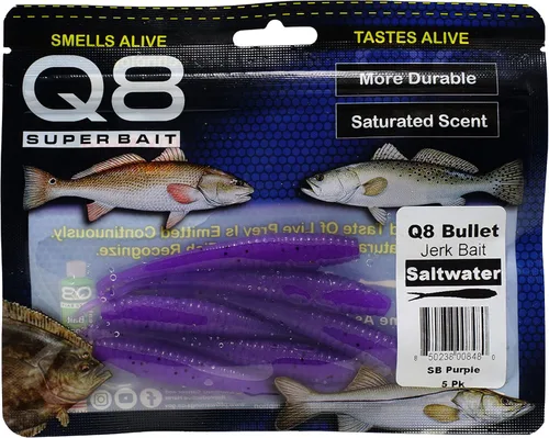 Q8 Super Bait Bullet Jerk Bait SB Púrpura