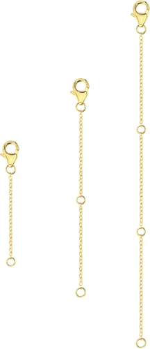 Miniatura 6 de Extensores de collar de oro, extensores de cadena de oro de 14 quilates con cierre de langosta, cadenas de extensión de collar, pulsera y tobillera