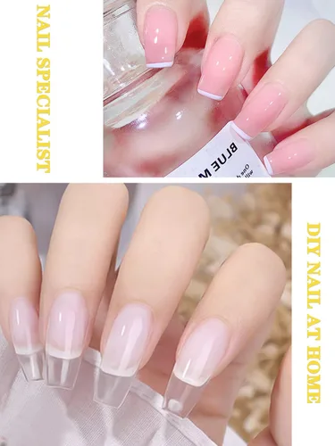 Miniatura 7 de 200 piezas de formas de uñas para uñas acrílicas, formas de uñas acrílicas rectangulares, guía de formularios de extensión de uñas para poligel