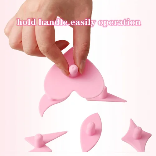 Miniatura 5 de 9 plantillas de recortadora de pelo púbico, modelo de afeitado de bikini, herramienta de forma de estilo de área privada, plantilla de recorte