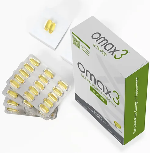Miniatura 5 de Omax3 Pastillas de aceite de pescado ultra puro Omega 3 1500 mg EPA DHA - Omega3 ácidos grasos suplementos para músculos y articulaciones, sin