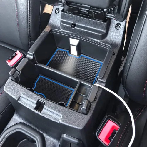 Miniatura 6 de Organizador de consola central compatible con accesorios Jeep Wrangler JL y JLU 2018 2019-2024 2025 2026, Gladiator JT Truck 2020 2021 2022 Azul
