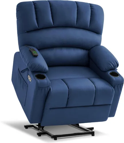 Miniatura 21 de MCombo Silla reclinable de elevación eléctrica extragrande para ancianos, silla elevadora con calor y masaje, reclinable para personas grandes