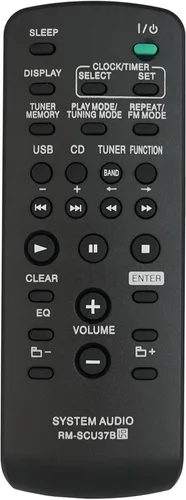 Miniatura 4 de Mando a Distancia de Repuesto RMSCU37B Compatible para Sony LBT-SH2000 RM-SCU37 CMT-FX205 CMT-FX200 MHC-EX700 MHC-EX600 Mini HI-FI Component System