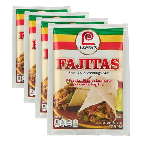 Miniatura 10 de Lawry's Mezcla de especias y condimentos Fajitas, 1.27 oz (paquete de 12)
