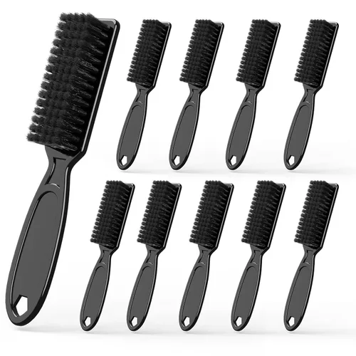 Miniatura 8 de SQULIGT 6 unids peluquero Clipper cepillo cuchilla recortadora cepillo de limpieza conjunto plumero manicura nylon cepillo herramienta de peinado