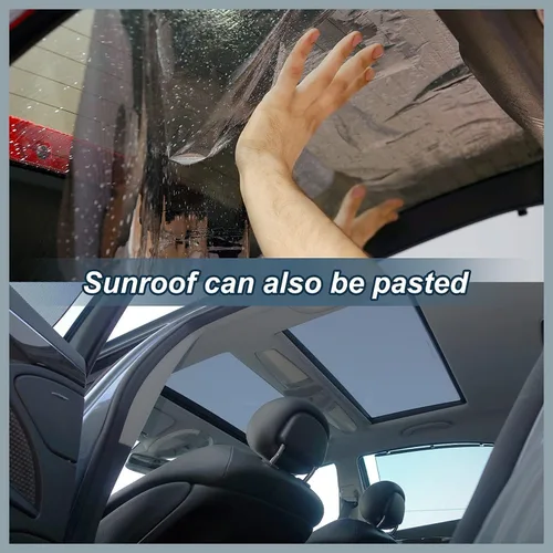 Miniatura 3 de Película de tinte para ventanas de auto, 50% VLT, 20 pulgadas x 10 pies, tintes de ventana de cerámica, bloquea el 99% de los rayos UV e IR