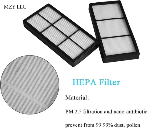 Miniatura 3 de Paquete de 12 unidades de filtros de repuesto HEPA, para iRobot Roomba 800 serie 870 880, partes de aspiradora robótica