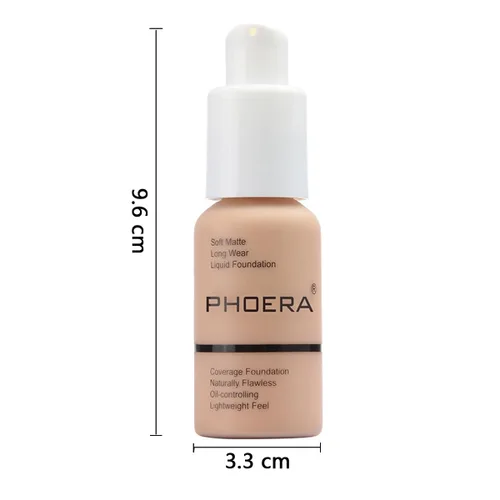 Miniatura 7 de Paquete de 2 PHOERA Base de Maquillaje Para Mujeres Mayores, Base Líquida Mate Suave Impecable Control de Aceite 24 HR Corrector Base de Maquillaje