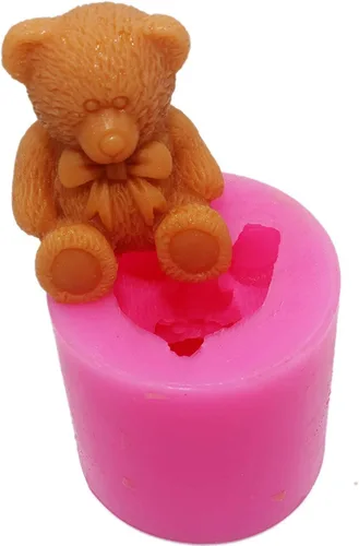Miniatura 3 de Bear - Moldes de silicona para chocolate y jabón, herramienta para hornear decoración de dulces de gelatina 3D y resina