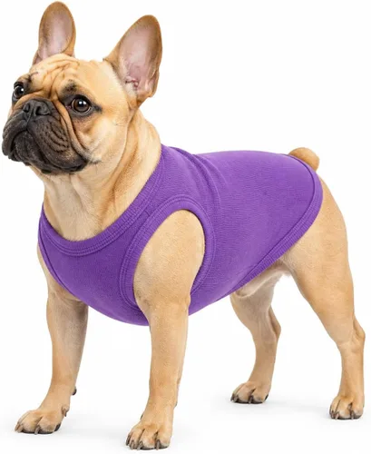 Miniatura 50 de Lovelonglong Ropa para mascotas de verano 2019, ropa para perro, camisetas en blanco, camisetas acanaladas, chalecos de hilo superior para perros