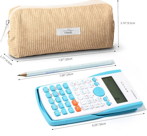 Miniatura 3 de Bolsa para Lápices Estuche para Bolígrafos, Organizador Pequeño de Pana Suave para Lápices con Cremallera, Lindo Estuche para Lápices Artículos