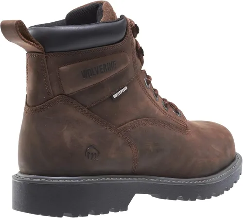 Miniatura 9 de Wolverine Floorhand Botas de trabajo impermeables con punta de acero de 6 pulgadas Marrón oscuro