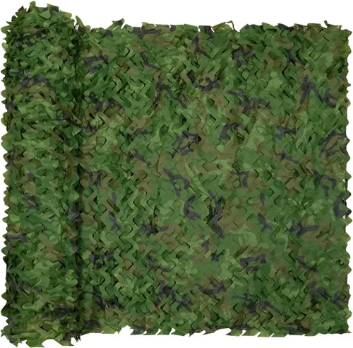 Miniatura 13 de HYOUT Red de camuflaje en rollo a granel, malla de camuflaje para cepos de caza, ghillie, sombrillas, camping, decoración para fiestas militares us