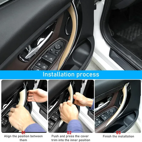 Miniatura 4 de TTCR-II Compatible con BMW Serie 3 F30 4 Series, 2 envolturas de manija de puerta para BMW 325i 328i 330i 335i F30/F31 2012-2018 y 428i 435i F32/F36