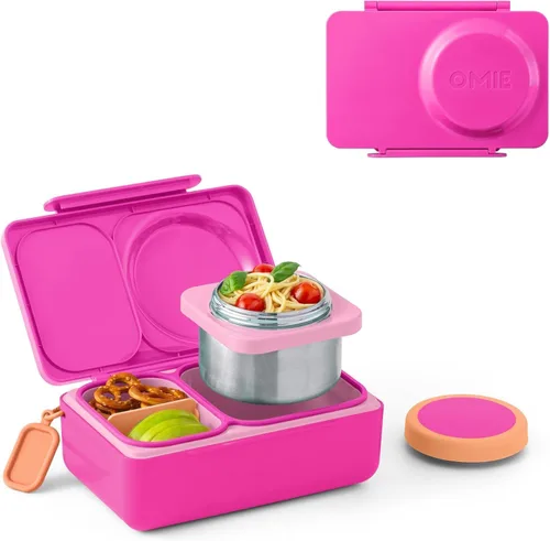Miniatura 9 de Omie OmieBox UP Caja de Bento para Niños Lonchera Aislada Termo Térmico con Aislamiento al Vacío a Prueba de Fugas Envase de Hielo Refrescante