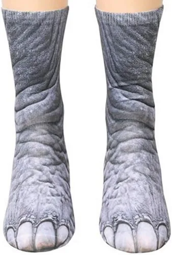 Valentines Gifts for Him Her Men Women Crazy Novelty 3D Funny Animal Paw Socks Crazy Cat Dog Paw Socks