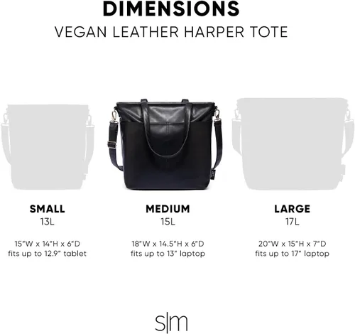 Miniatura 3 de Bolso de Mano Simple Modern de Cuero Vegano para Mujer
