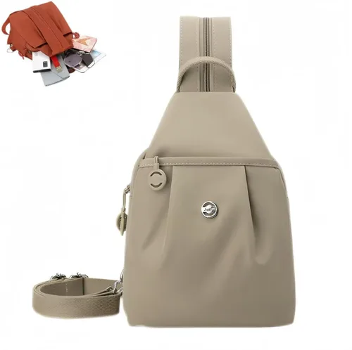 Miniatura 11 de Bolsa de viaje impermeable de 2 vías, mochila convertible, bolsa de trabajo antirrobo para mujer, 11.8x8.3x5.5 in, Azul, Grande, Minimalista