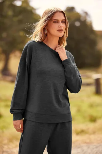 Miniatura 29 de Prettygarden - Conjunto de pijama de dos piezas para mujer, diseño de teñido anudado, sudadera informal de manga larga con pantalones largos, ropa