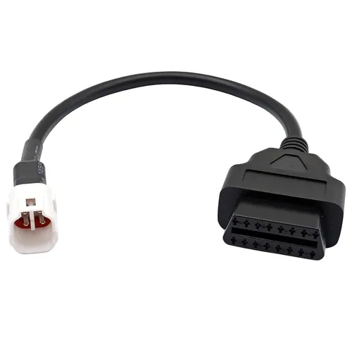 GXARTS Cable de diagnóstico de 4 pines a OBD2 compatible con Yamaha FJR FZ09 FZ10 MT07 MT09 MT10 R1 R6 TMAX 530 XSR 700 900 XT1200ZE 4 pines OBDII