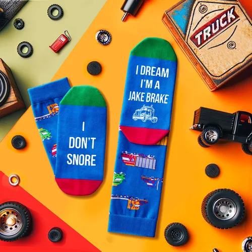 Miniatura 5 de Zmart Men Women Funny Gifts Trucker Gifts Tractor Gifts, Unisex Funny Socks Truck Socks Tractor Socks