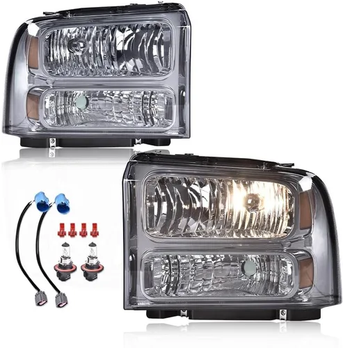 Miniatura 20 de CNNELL Conjunto de faros delanteros compatible con Ford F150 Pickup 2004-2008/Lincoln Mark LT 2006-2008
