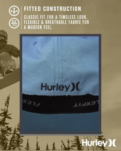 Miniatura 61 de Hurley Gorras para hombre - One & Only Flexfit Textures Cap - Sombreros ajustados para hombre, S-XL