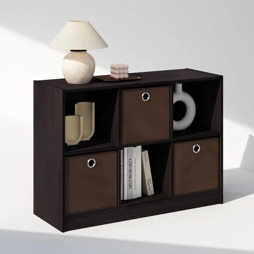 Miniatura 13 de Furinno Organizadores y almacenamiento de armario cúbicos, organizador de armario de 6 cubos con contenedores, almacenamiento de estante abierto