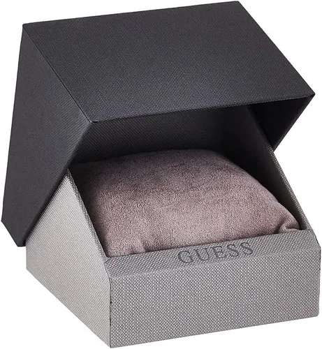 Miniatura 5 de GUESS US - Reloj analógico de malla triangular en tono oro rosa para mujer, plateado