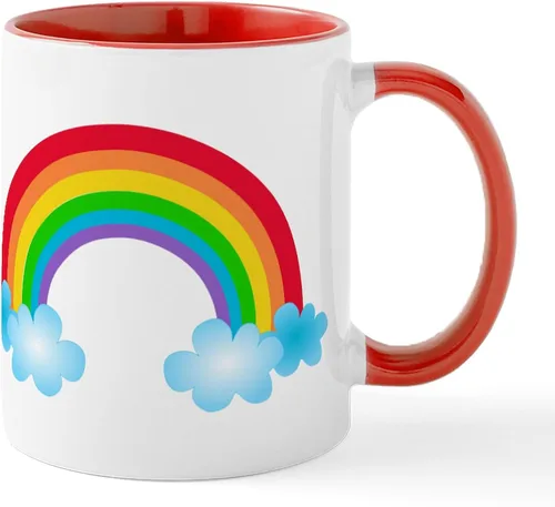 Miniatura 51 de CafePress Jake's Rainbow Shark - Taza de café de cerámica (11 oz)